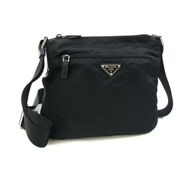 Prada Handbags - PRADA Black Leather Shoulder Bag